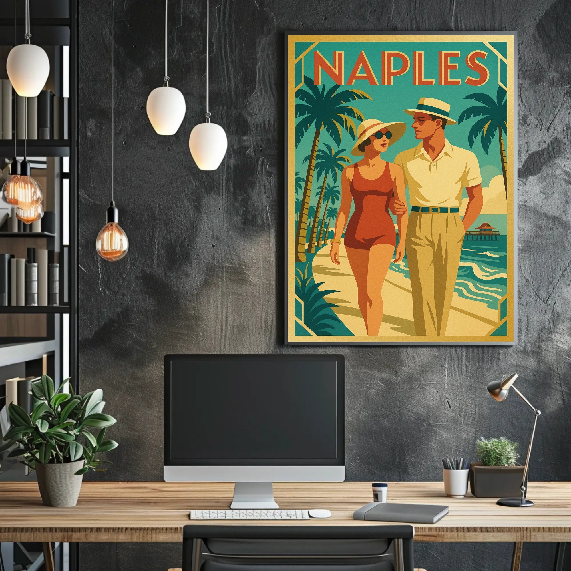 Vintage Naples Travel Poster
