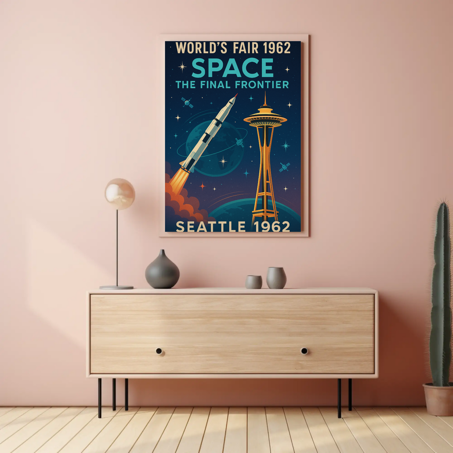 Seattle 1962 World's Fair Travel Poster