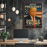 Donald Trump 47th President Poster