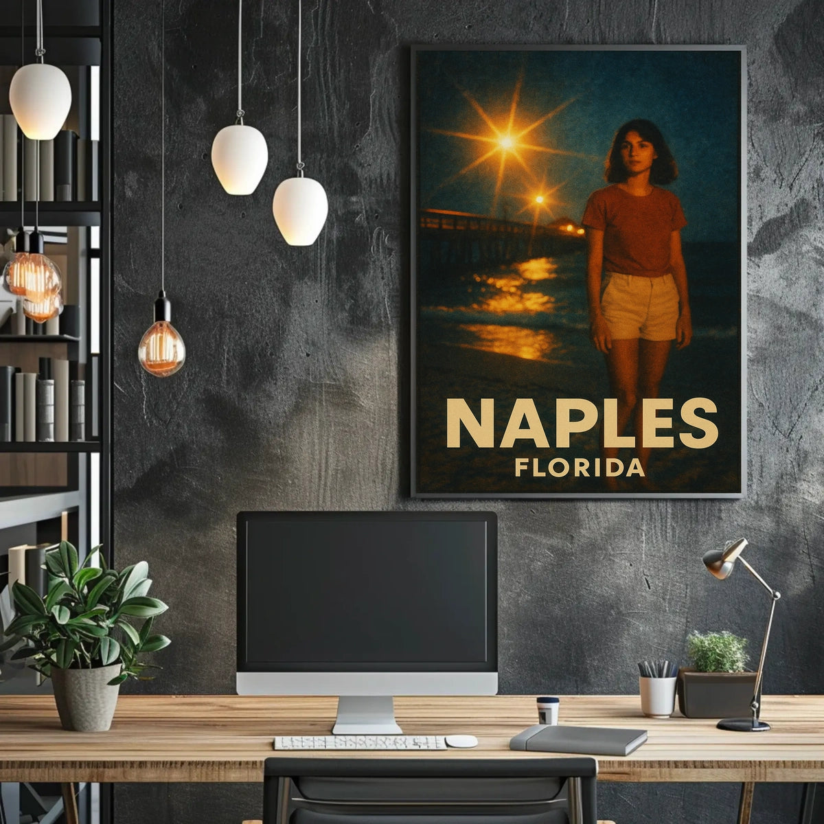 Naples, Florida Nighttime Serenity Poster