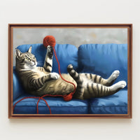 The Playful Cat Poster