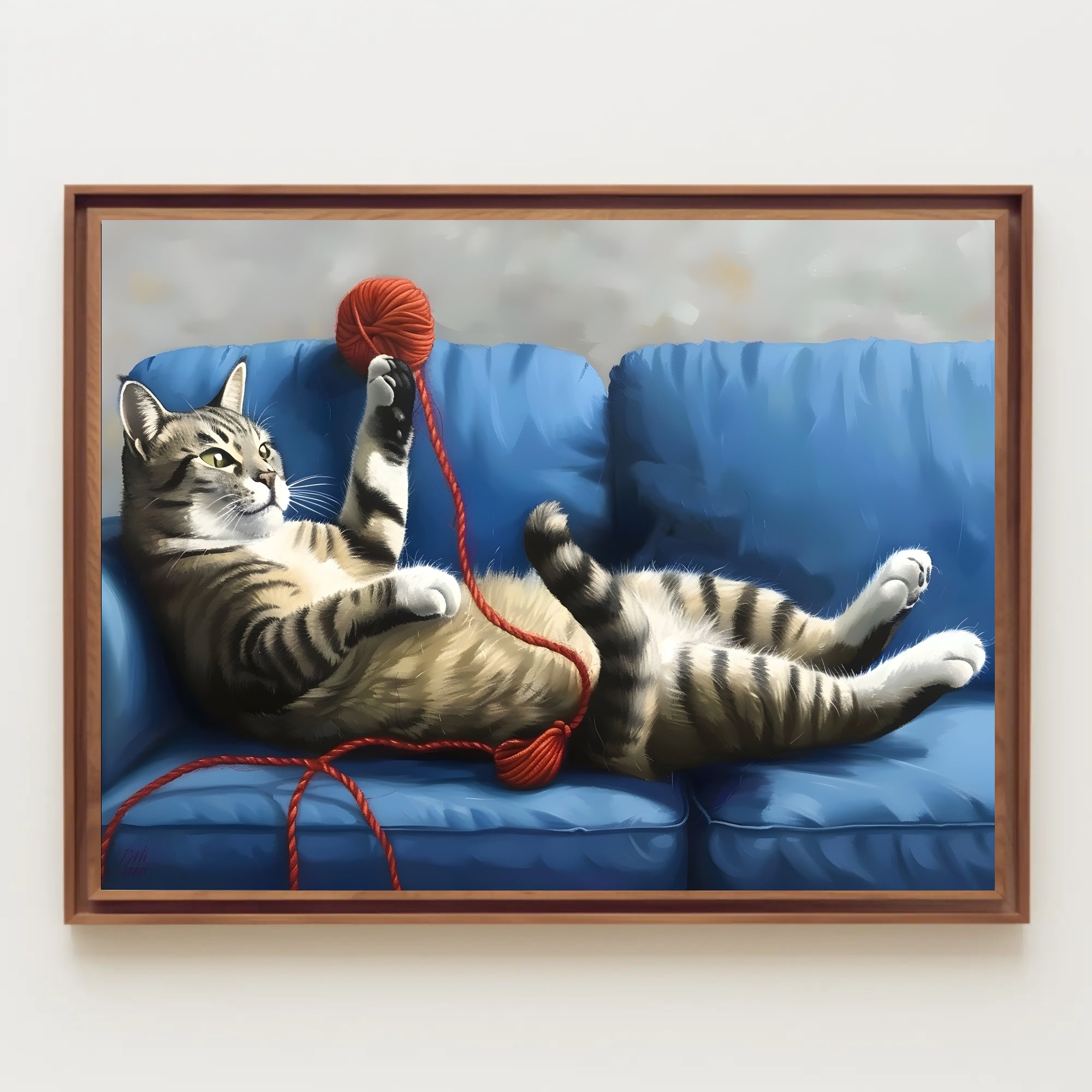 The Playful Cat Poster