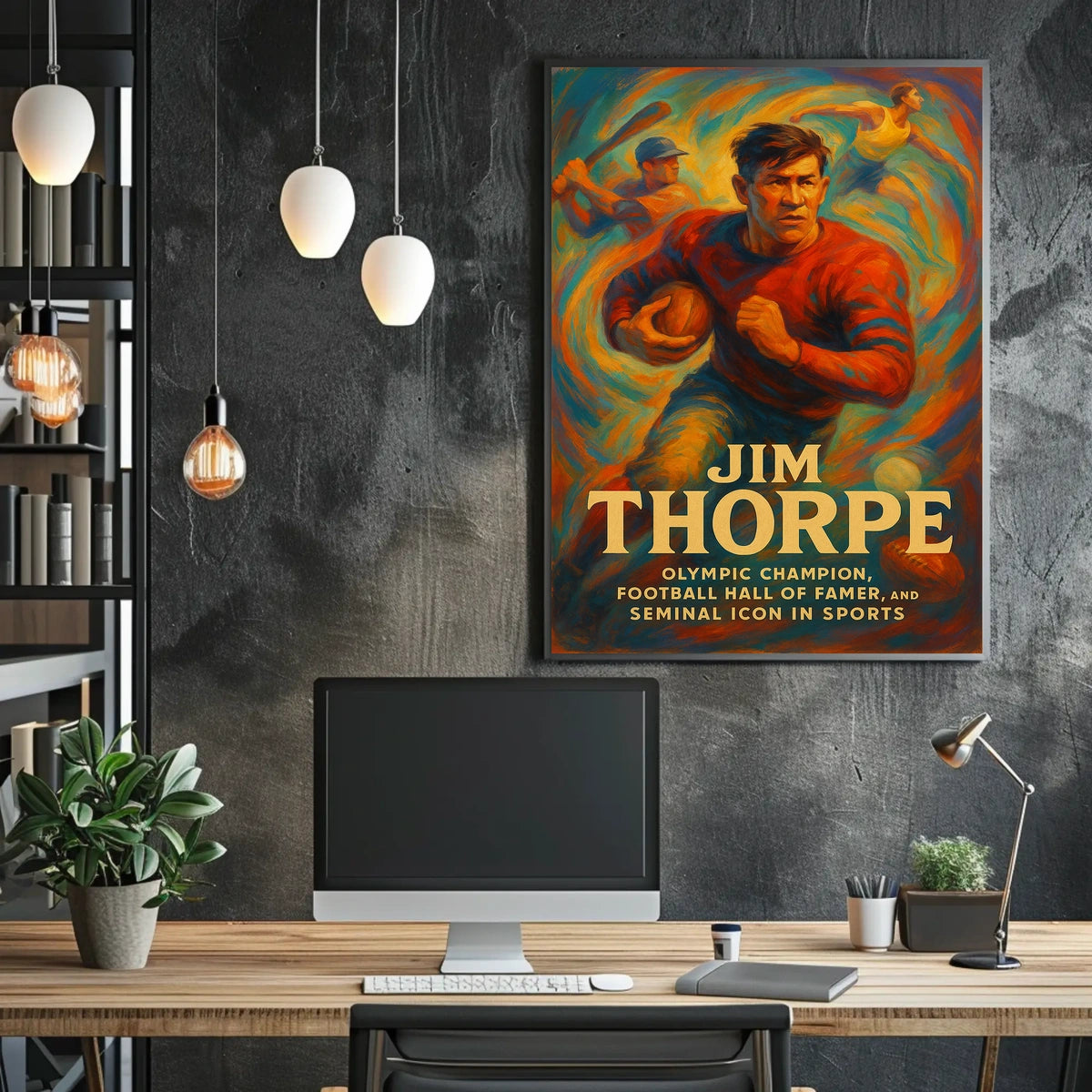 Honoring a Sports Icon Jim Thorpe Poster