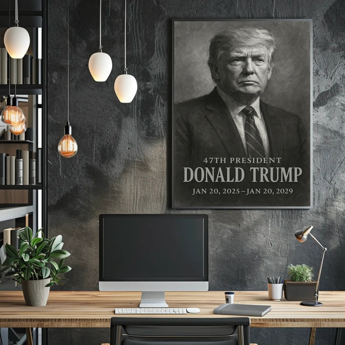 Donald Trump 47th President Scenic Poster