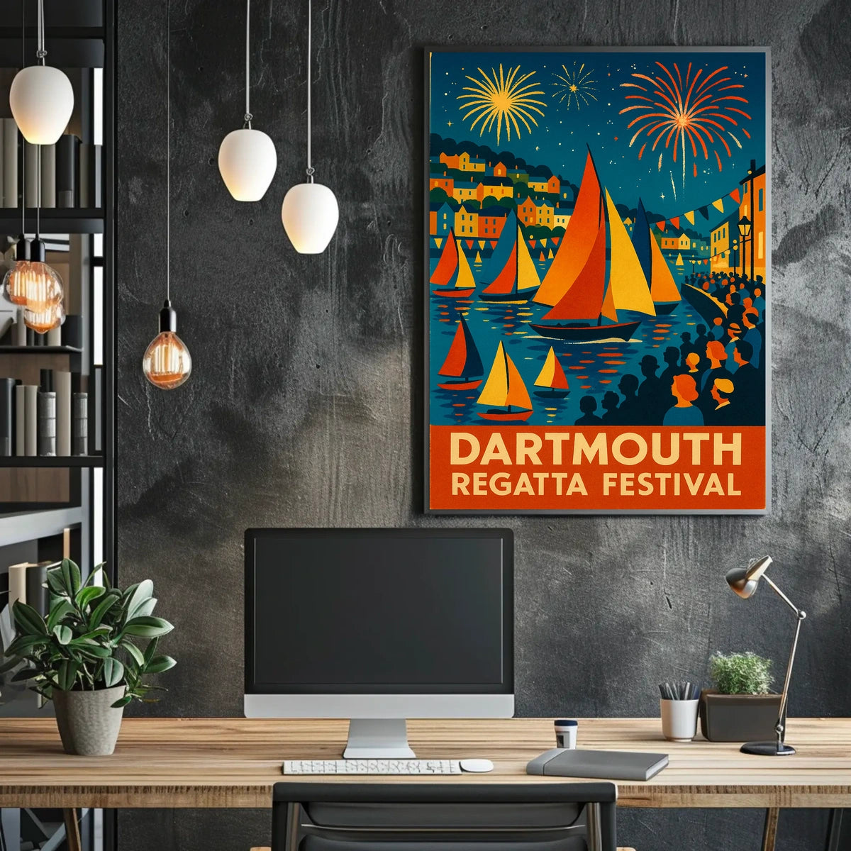 Dartmouth Regatta Festival Fireworks & Sails Poster