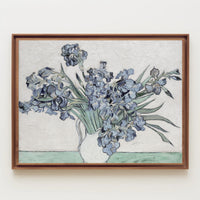 Irises in a Vase Poster
