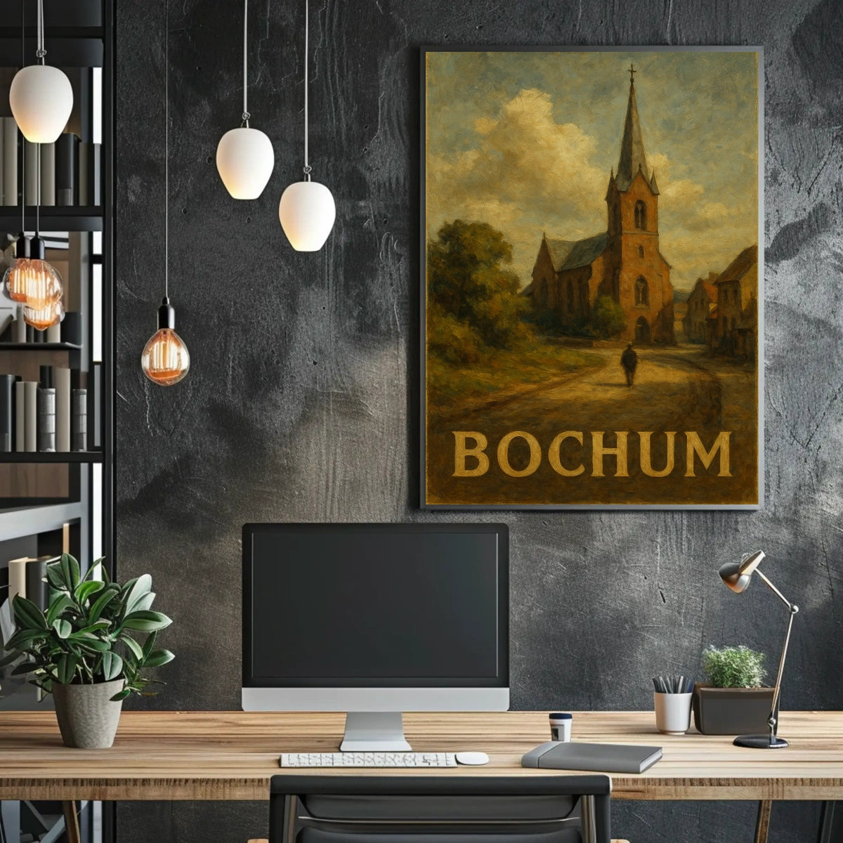 Bochum Church Scene Poster