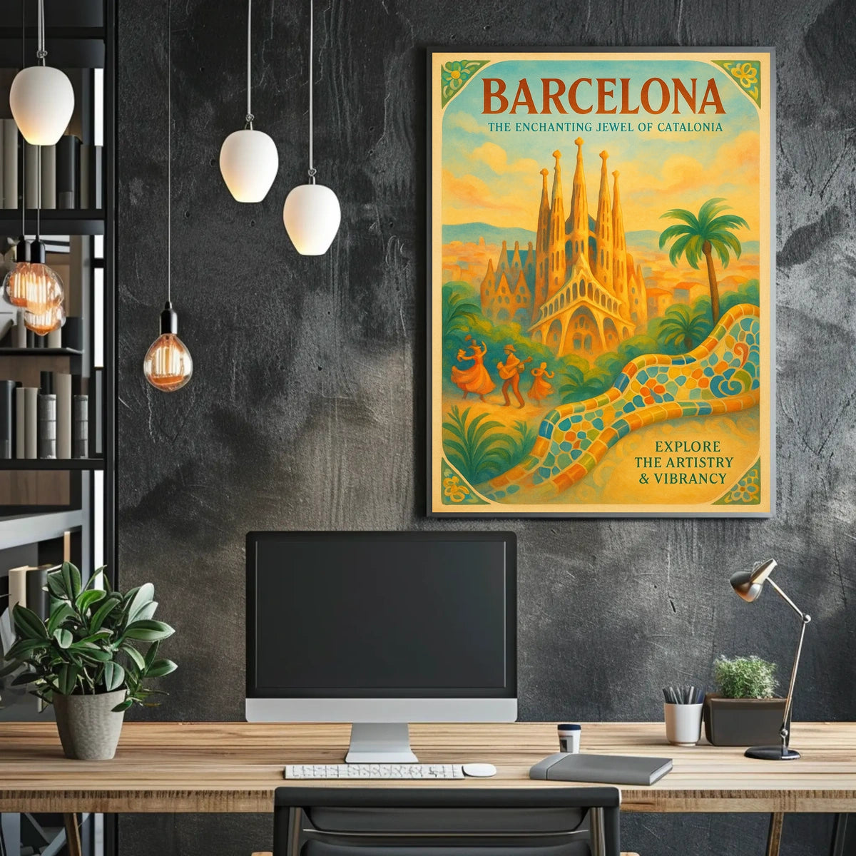 Barcelona The Enchanting Jewel of Catalonia Poster