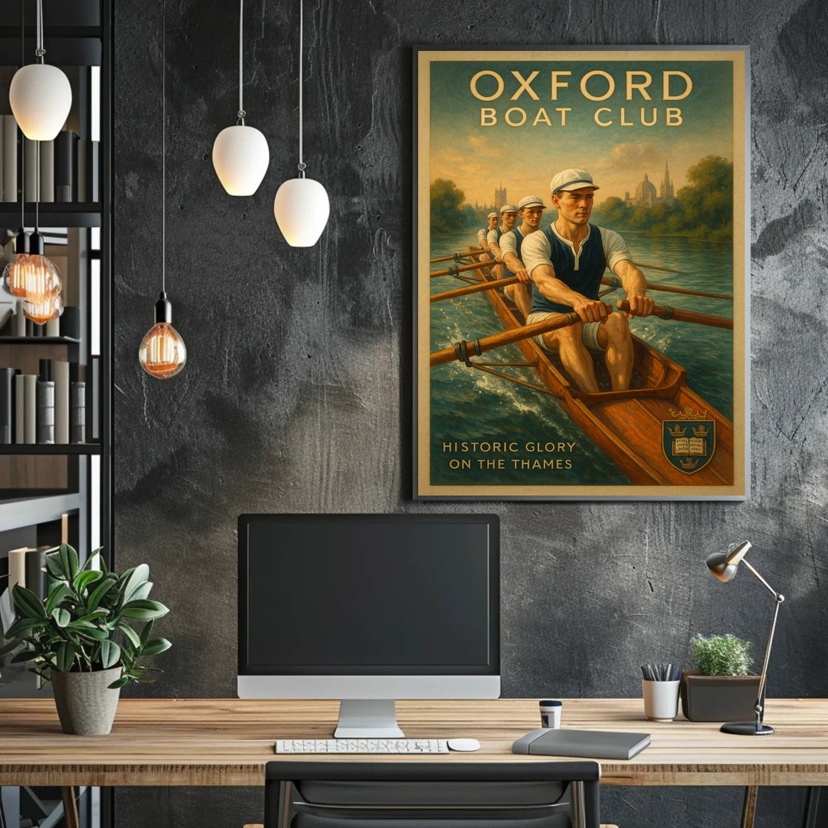Oxford Boat Club Historic Glory on the Thames Poster