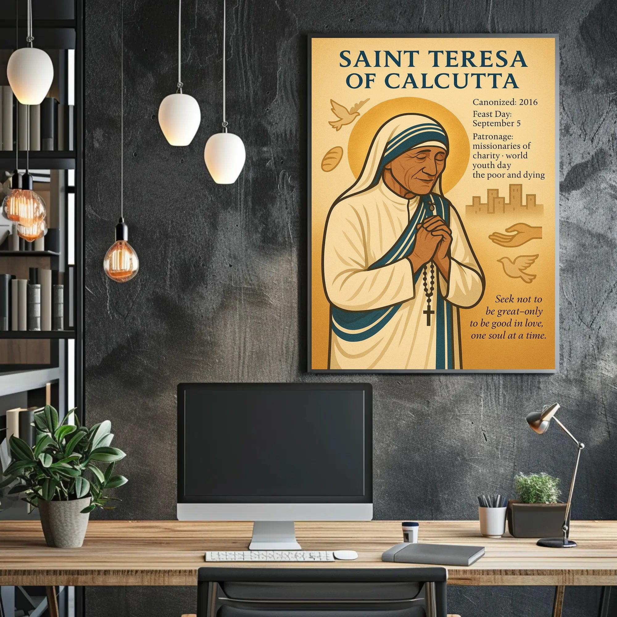 Saint Teresa of Calcutta Charity Legacy Cultural or Heritage Poster