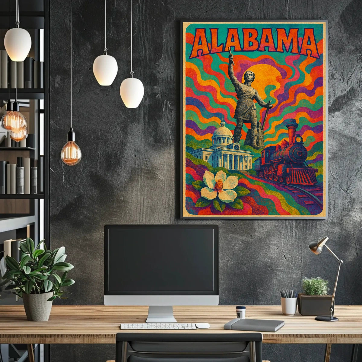 Vibrant Alabama Poster