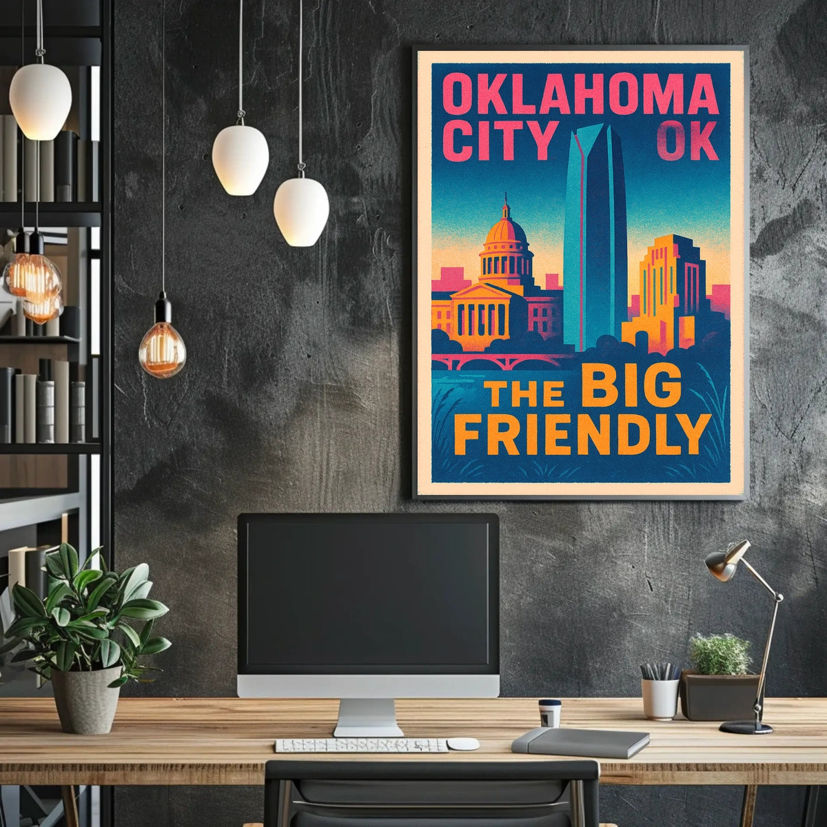 Oklahoma City The Big Friendly Poster