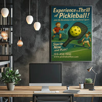 Experience the Thrill of Pickleball Poster
