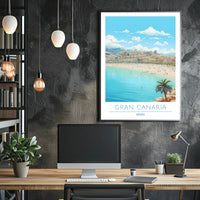 Gran Canaria Beach Scene Poster
