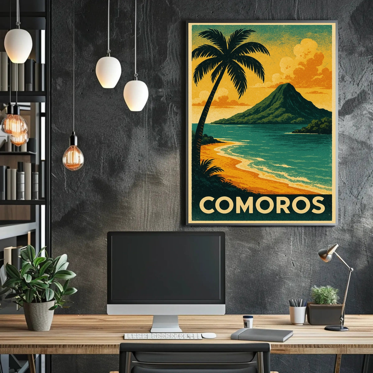 Comoros Tropical Paradise Poster