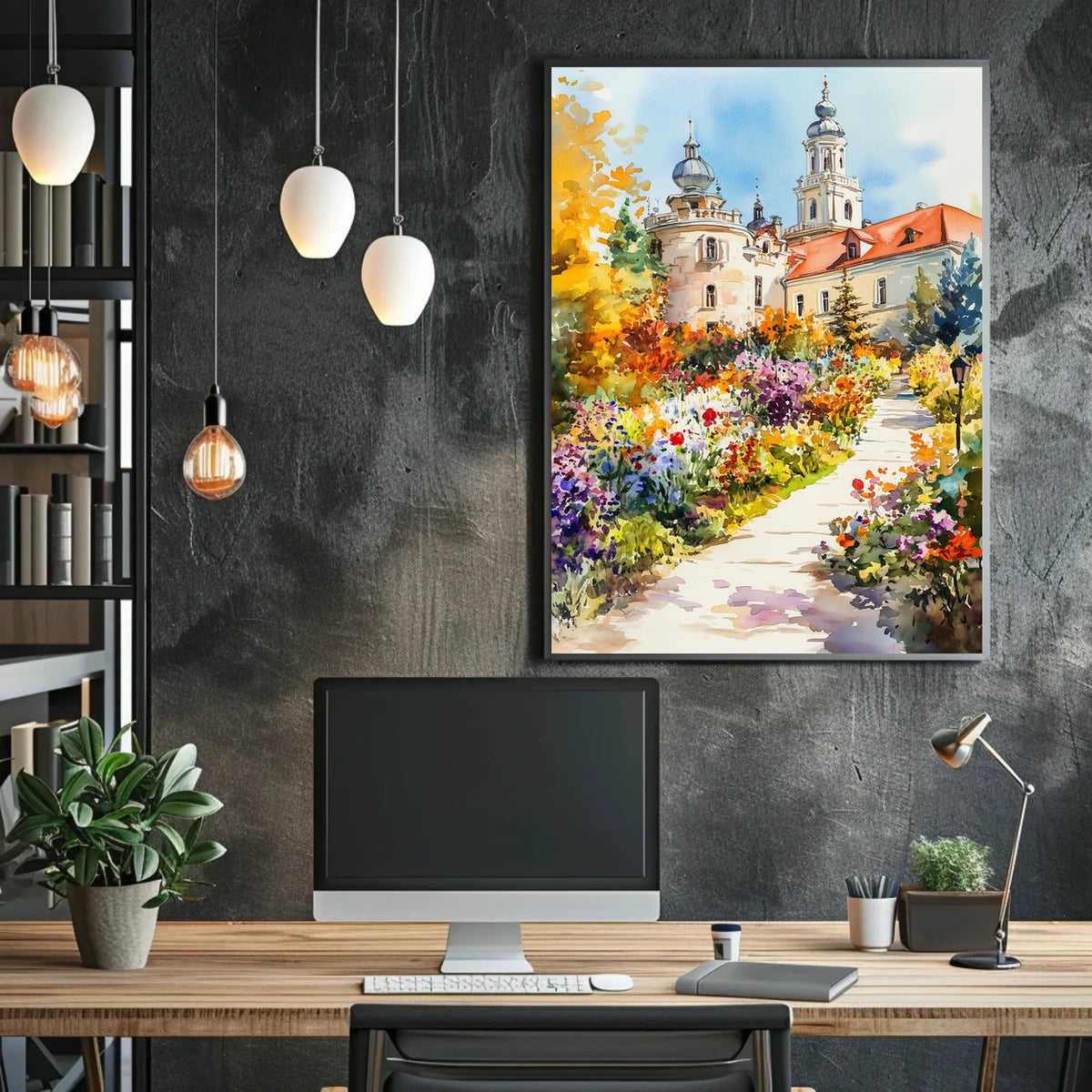 Belarus Nesvizh Castle Gardens Poster