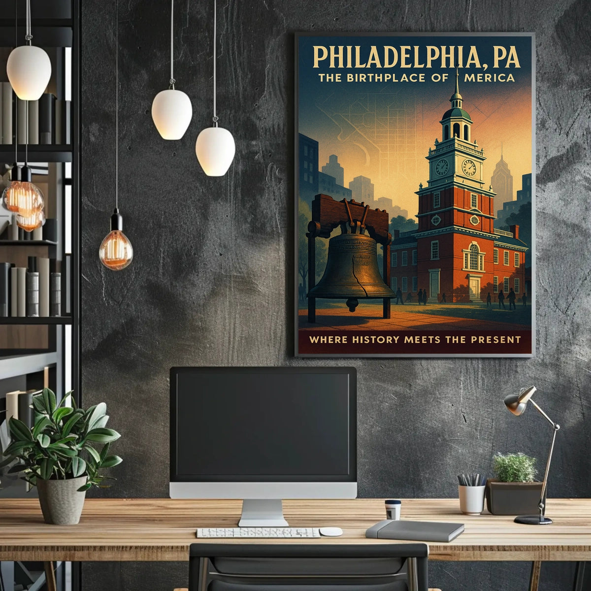 Philadelphia The Birthplace of America Poster