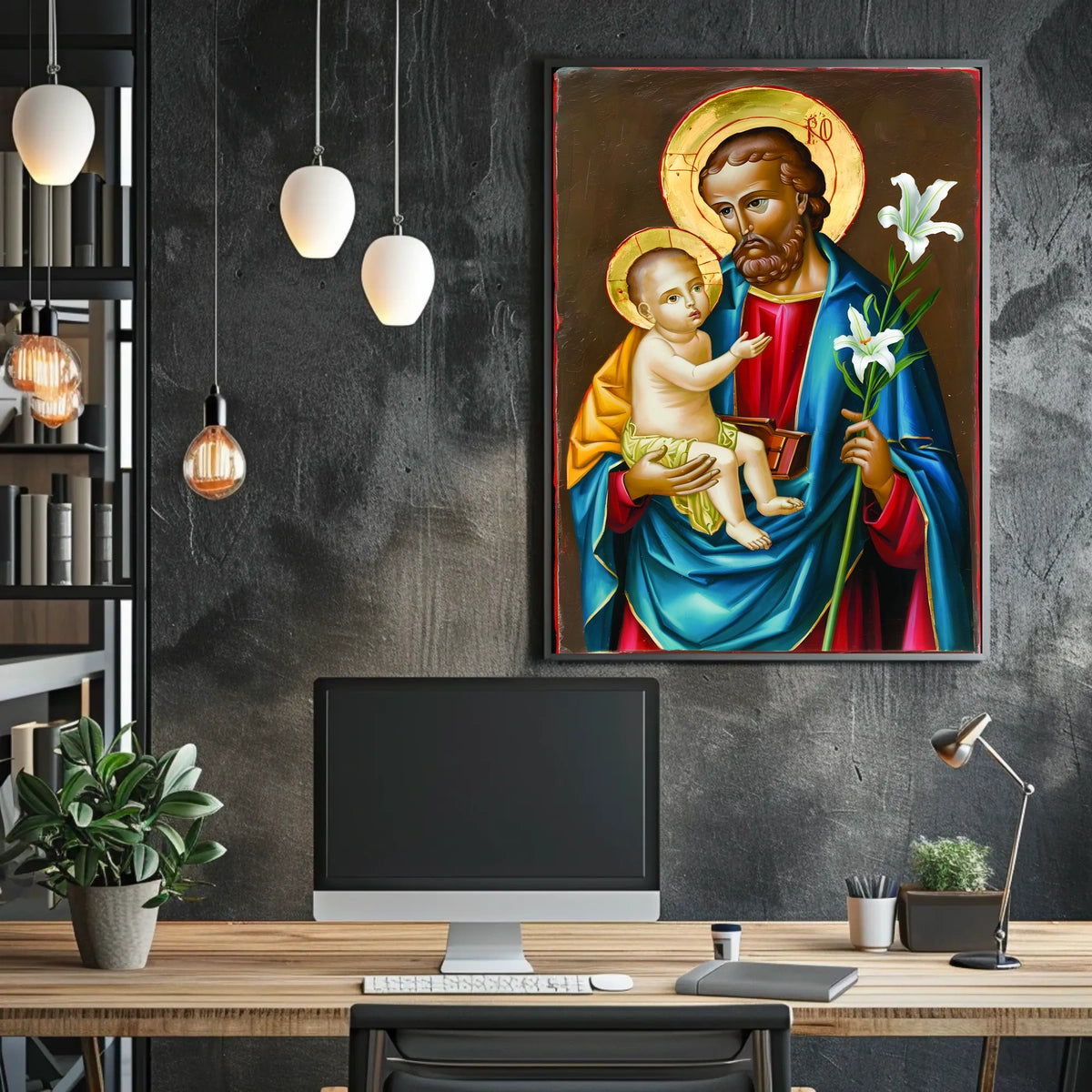Saintly Iconography Poster