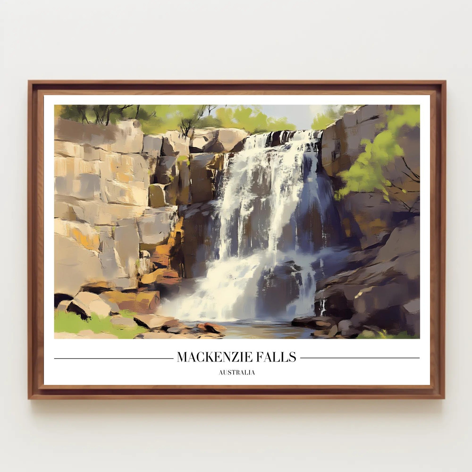 MacKenzie Falls Tranquil Beauty Travel Poster