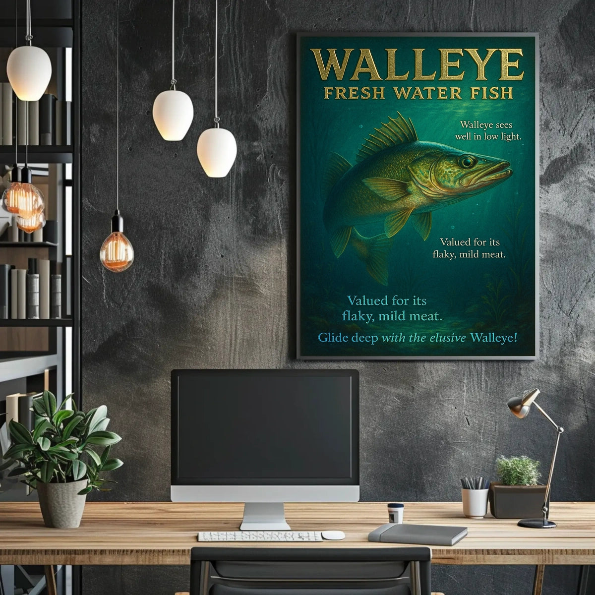 The Elusive Walleye Poster