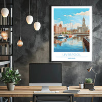 Scenic View of Liverpool Poster