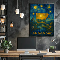 Arkansas Starry Night Poster