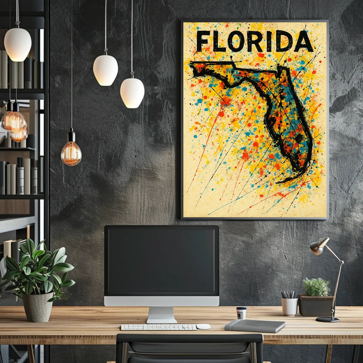 Florida Art Splash Poster