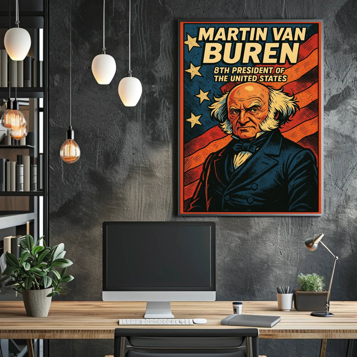 Martin Van Buren Eighth President Poster Wall Art Decor