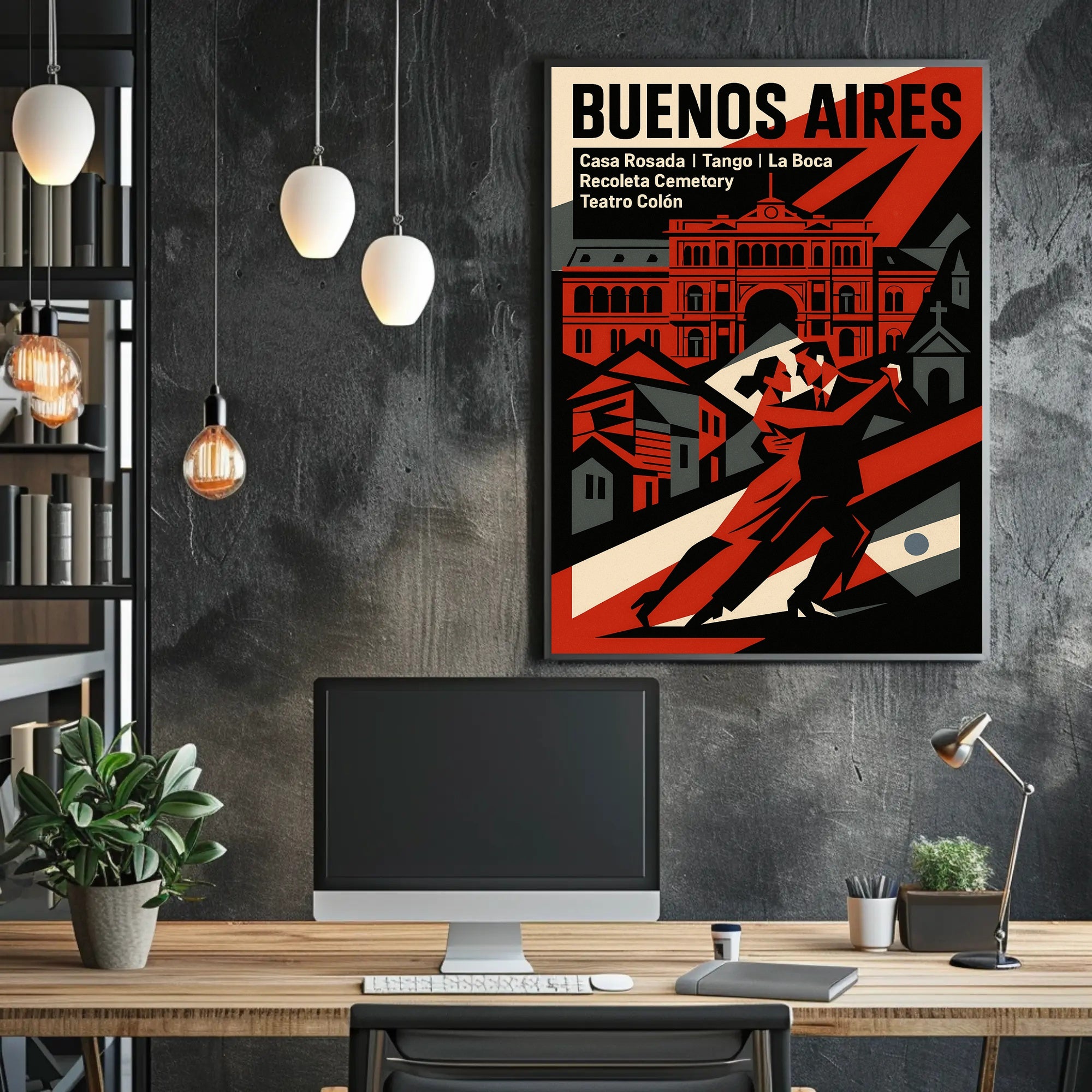 Buenos Aires Highlights Wall Art Print PosterGoat
