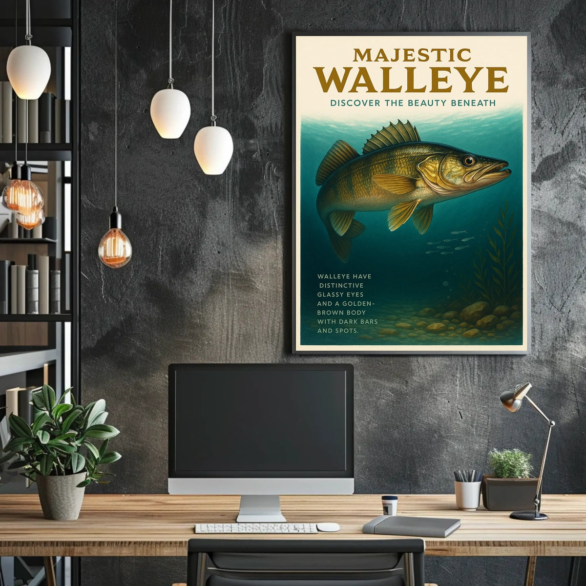 Majestic Walleye Poster