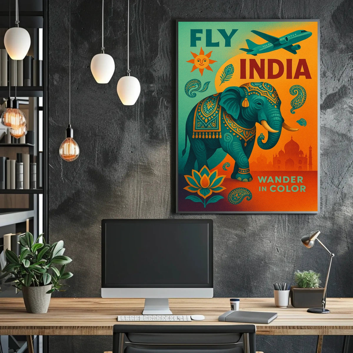 Fly India Wander In Color Poster
