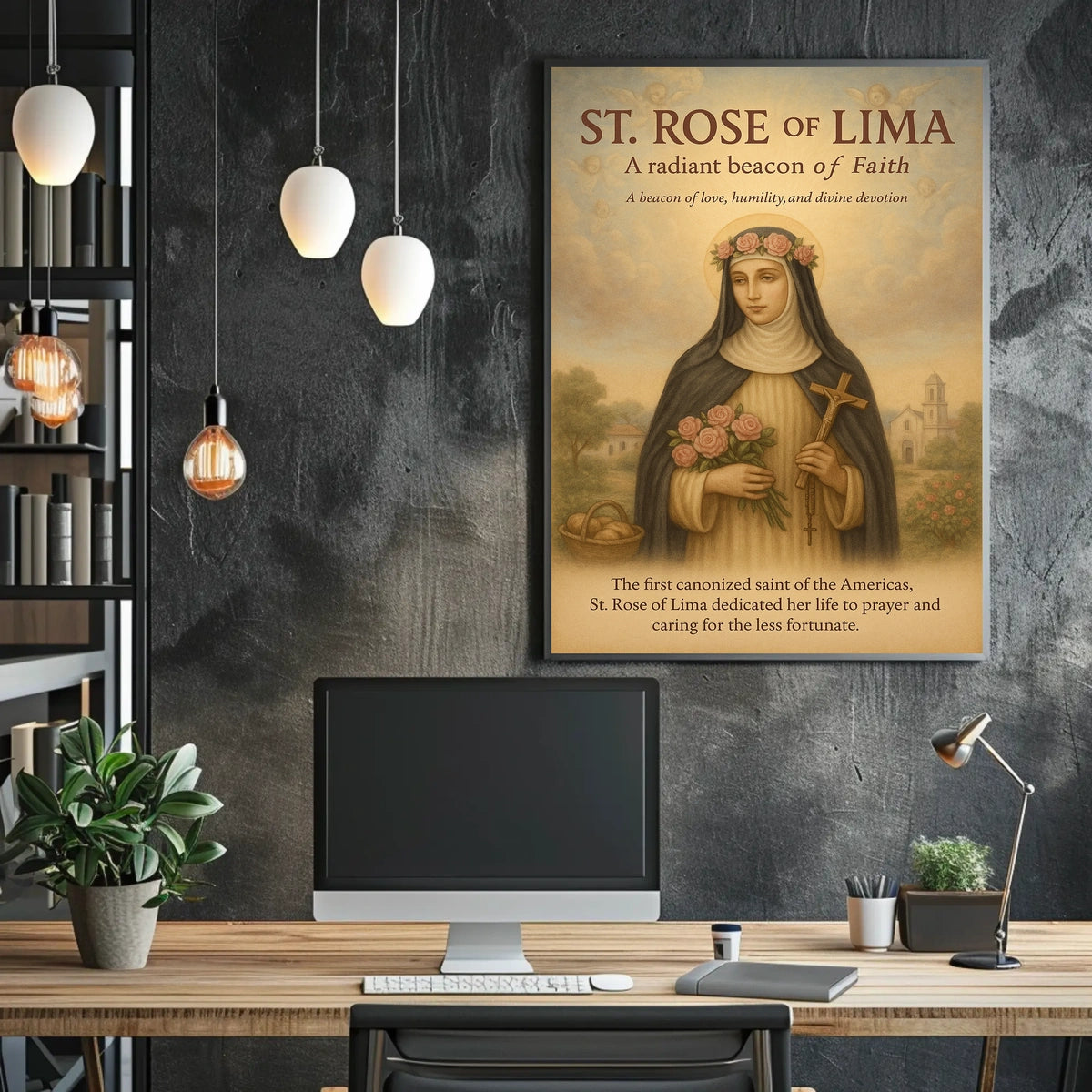 St. Rose Of Lima A Radiant Beacon Of Poster