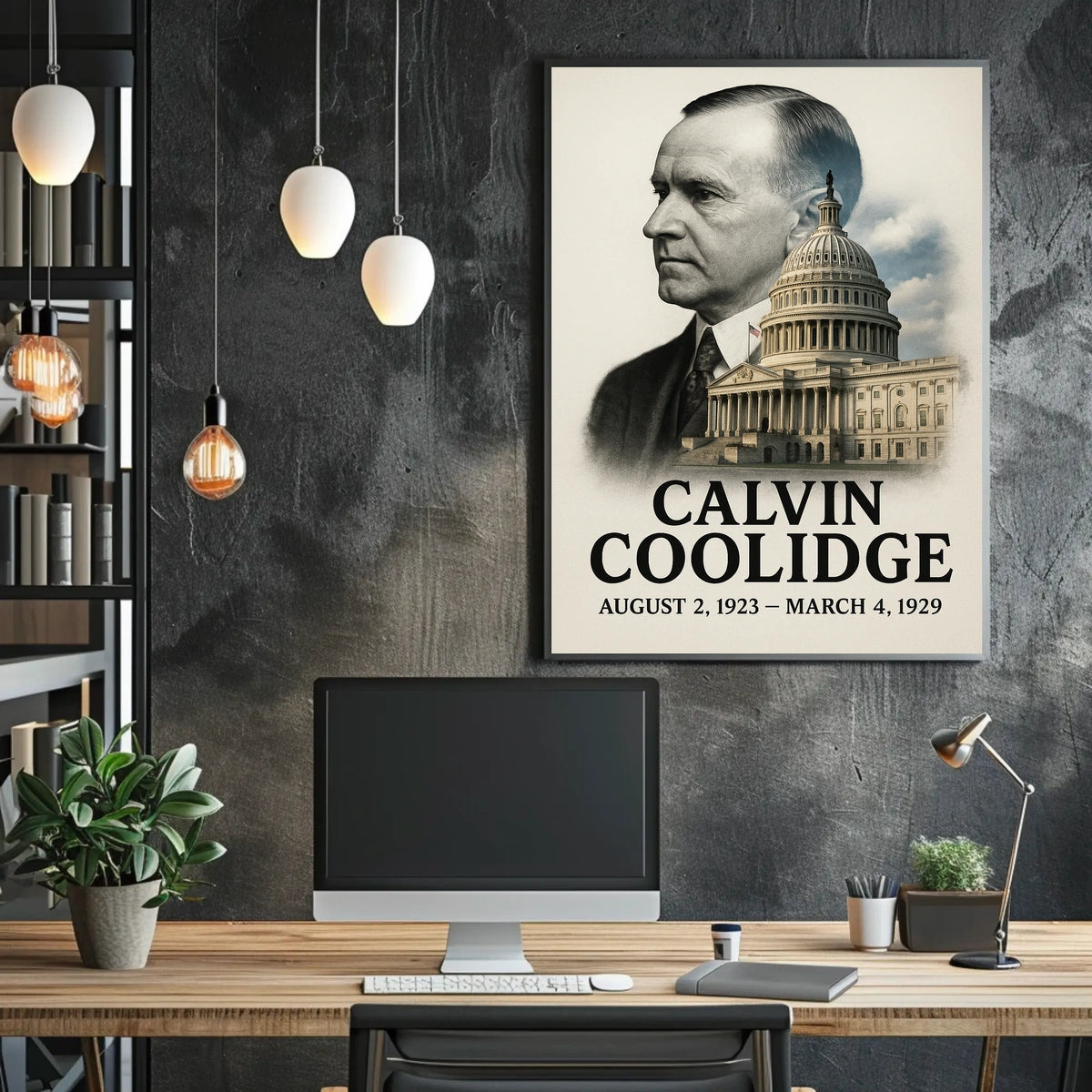 Calvin Coolidge 30th President of the United States Reflections Poster
