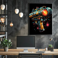 Futuristic Ray Gun Poster