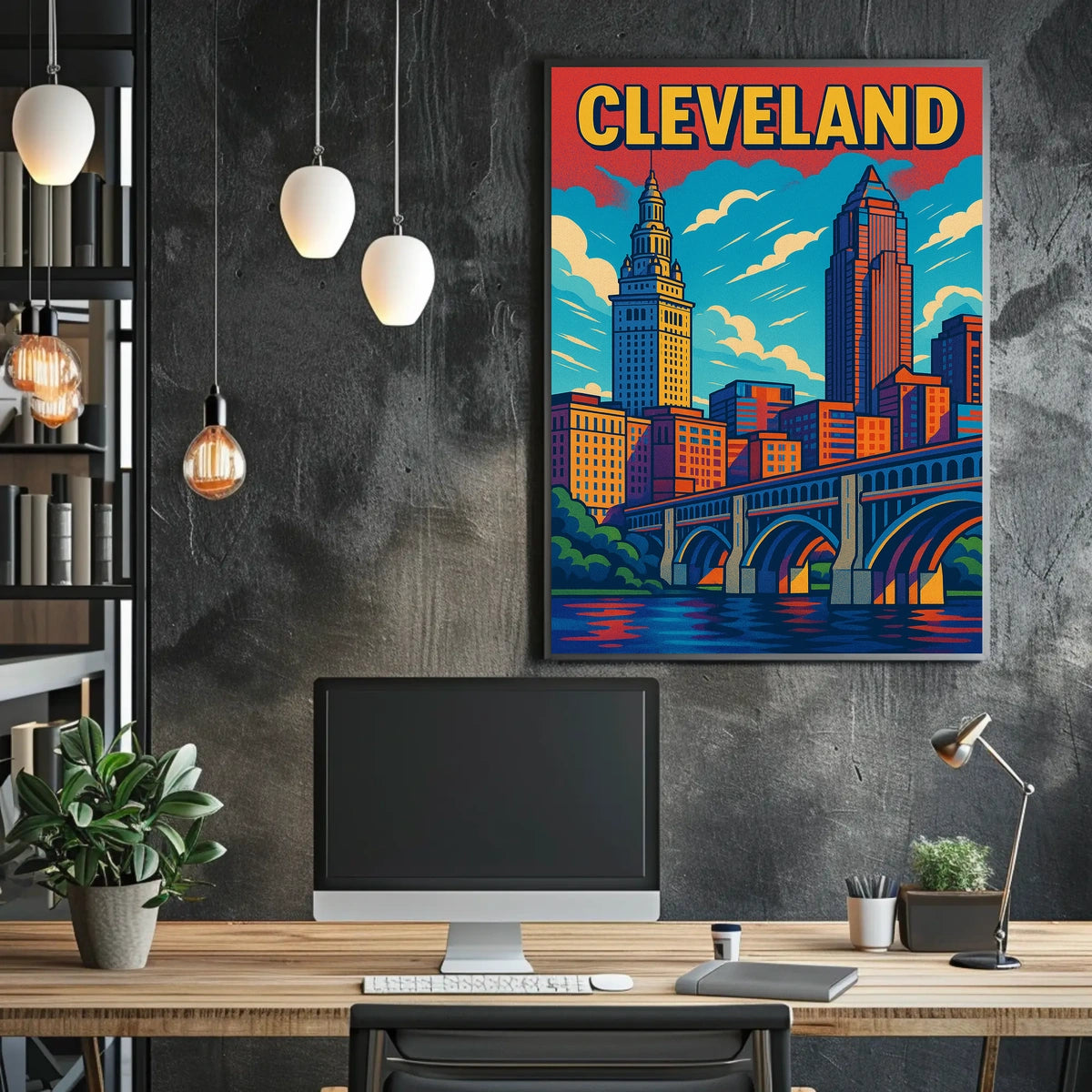 Cleveland Cityscape Poster
