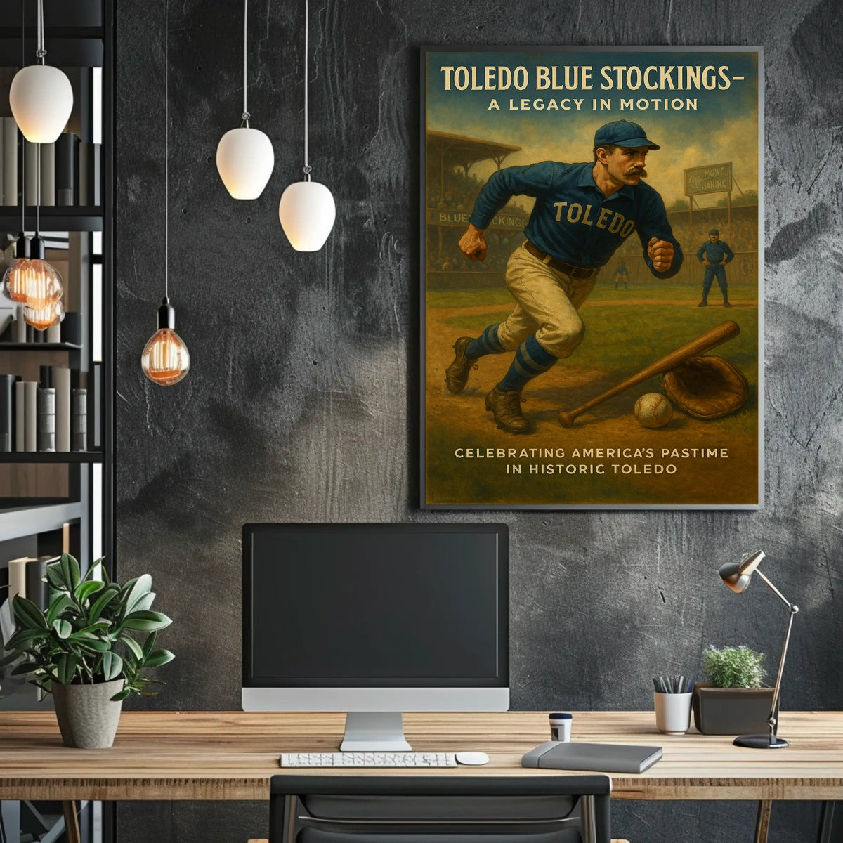 Toledo Blue Stockings A Legacy In Poster