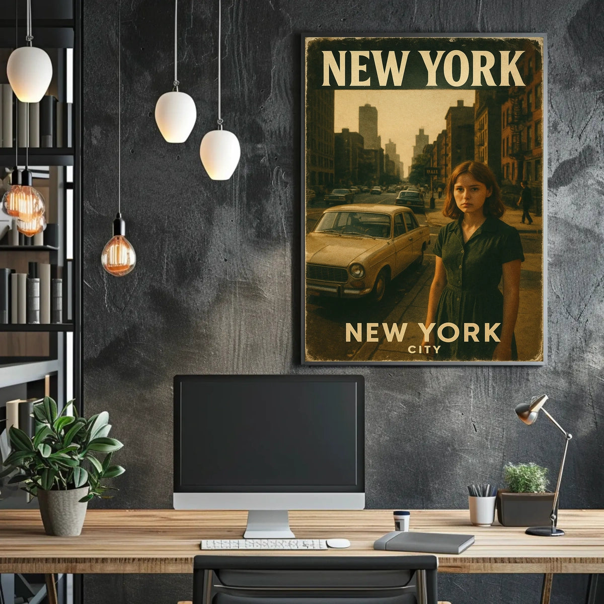 New York City A Vintage Glimpse Poster