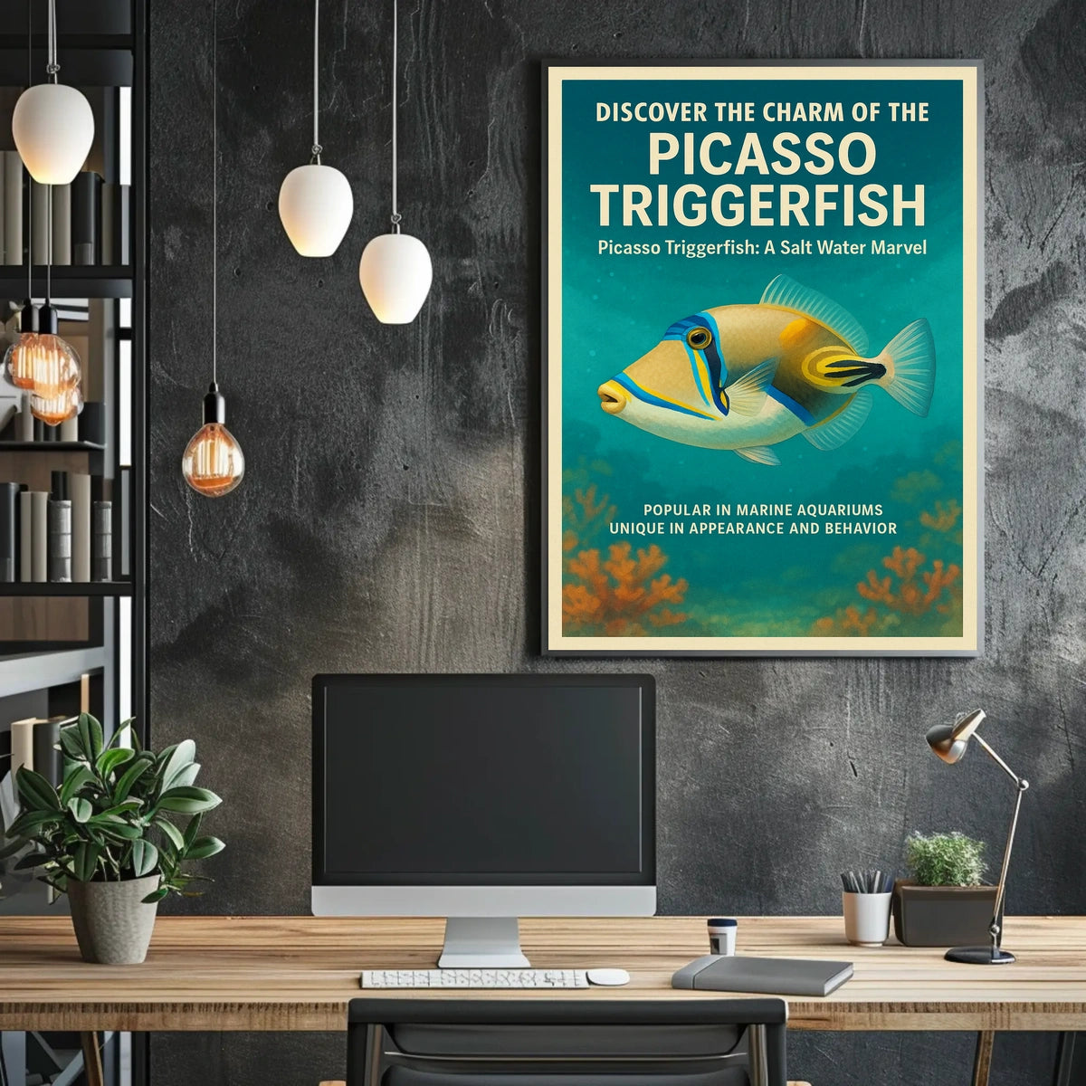 Discover the Charm of the Picasso Triggerfish Poster