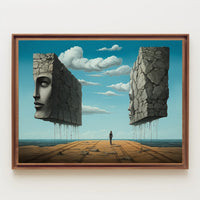 Surreal Coastal Path Artistic Poster