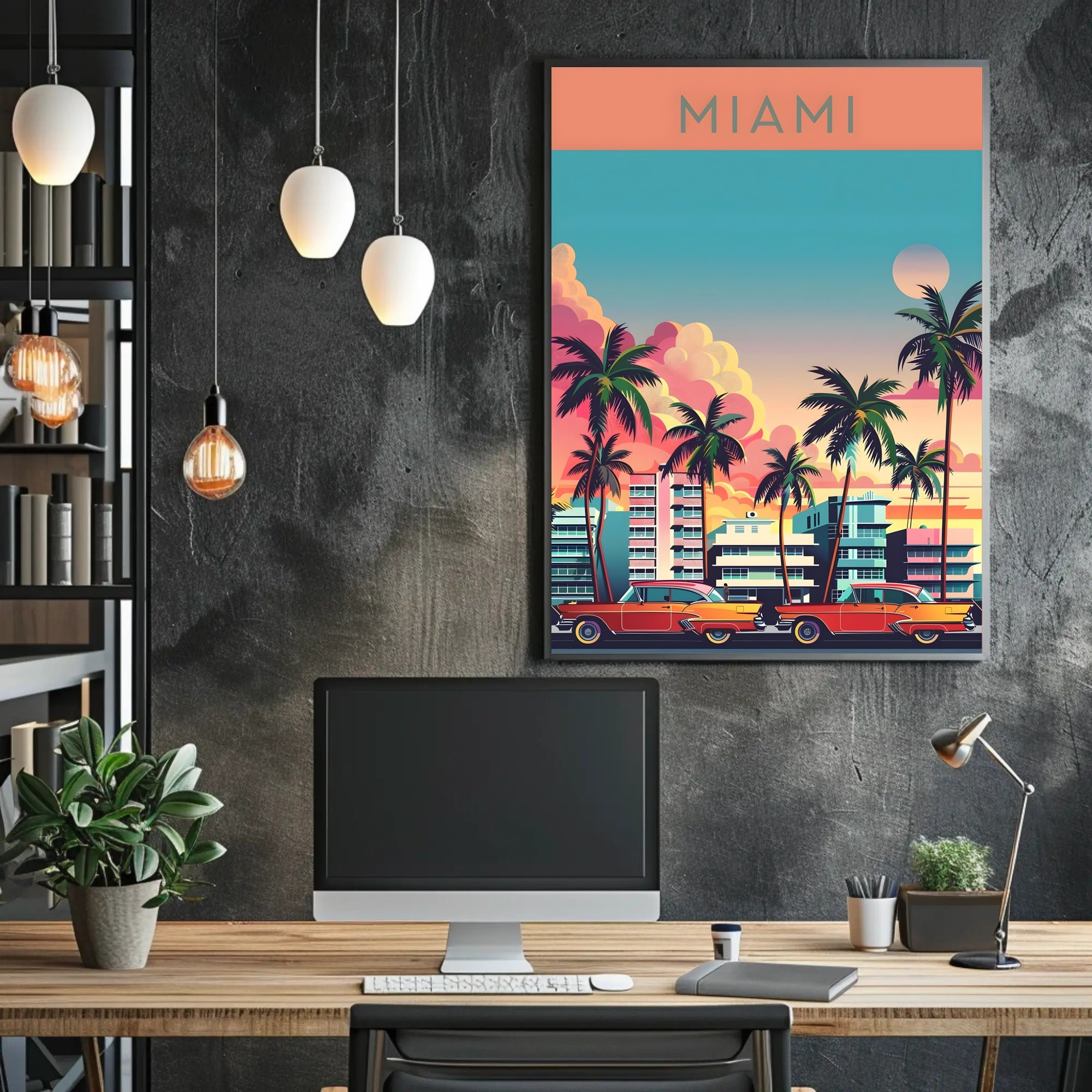 Vibrant Miami Poster