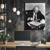 Candid Working Portrait – Dwight D. Eisenhower Poster