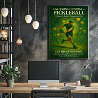 Unlocking the Energy of Pickleball Poster