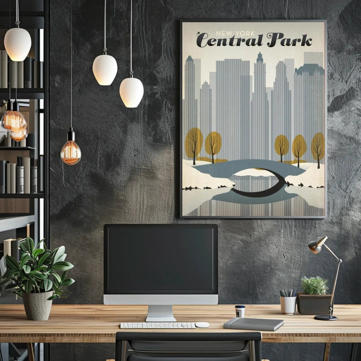 Central Park Harmony: Urban Nature Art Poster