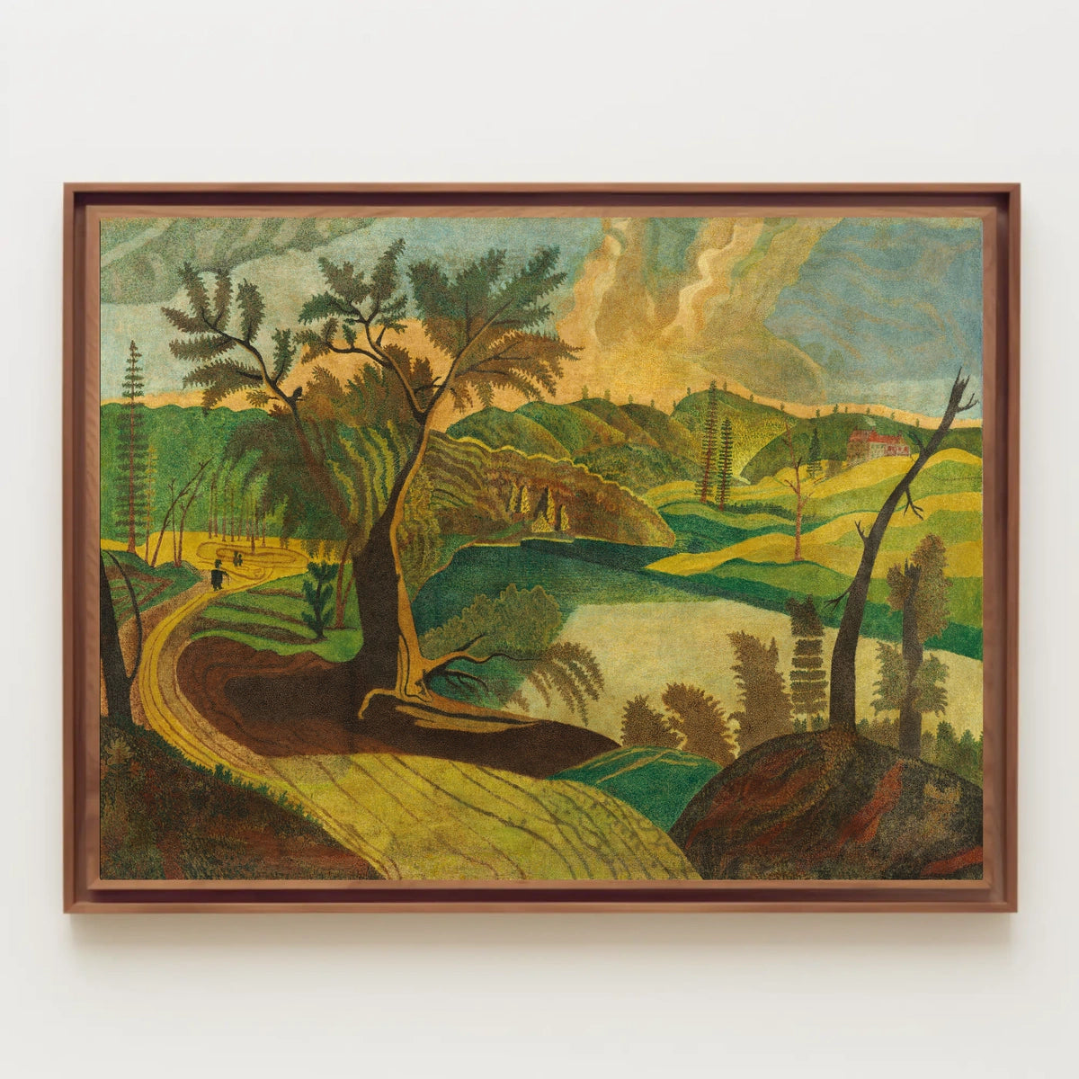 Idyllic European Countryside Landscape: Abstract or Artistic Poster