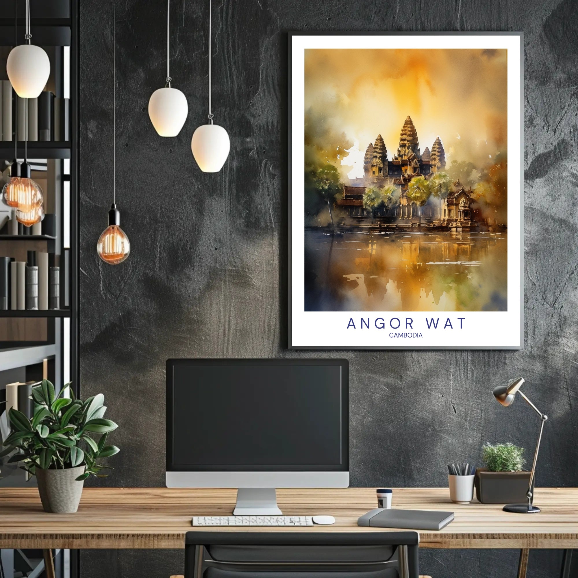 Angkor Wat Reflections Poster PosterGoat