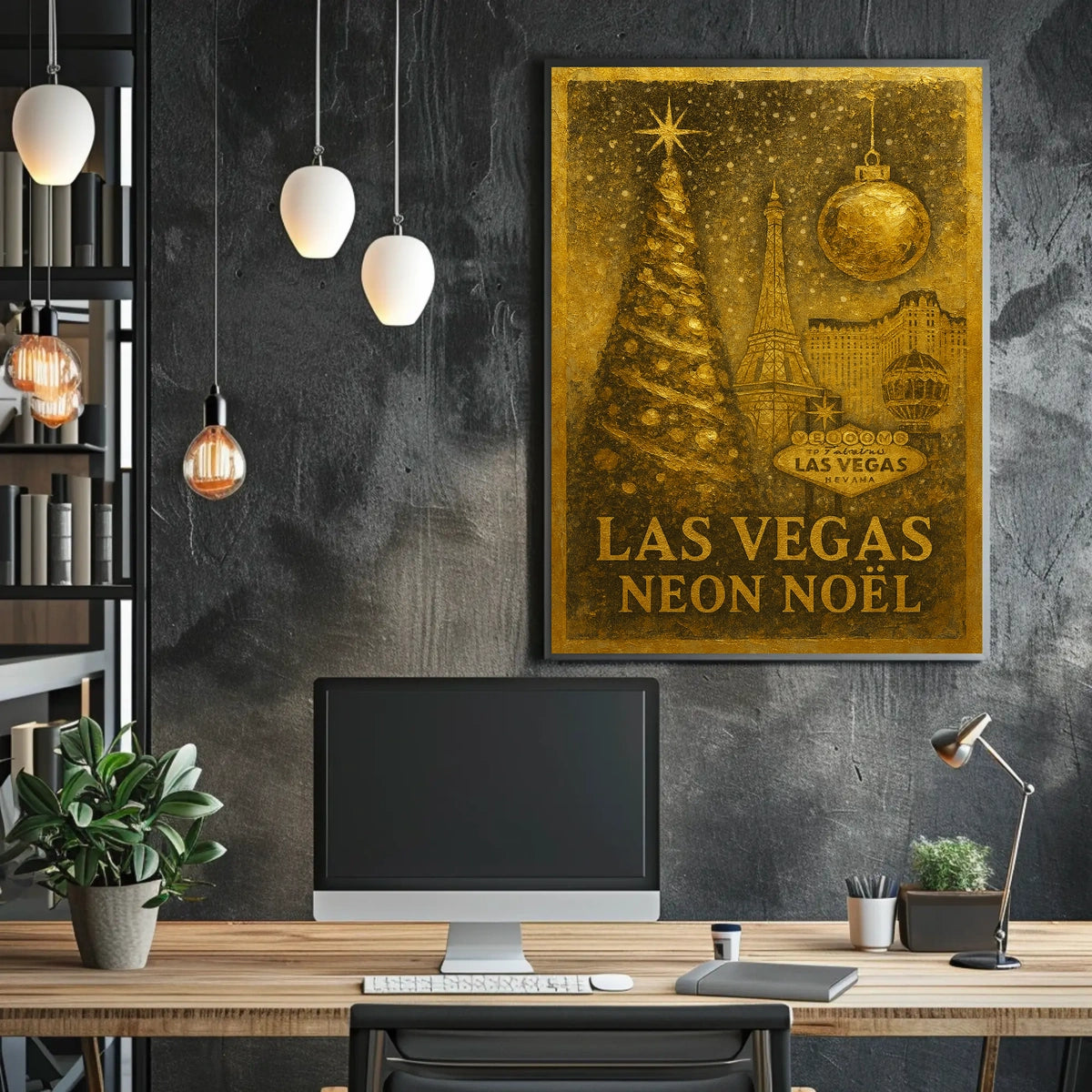Las Vegas Neon Noël Poster