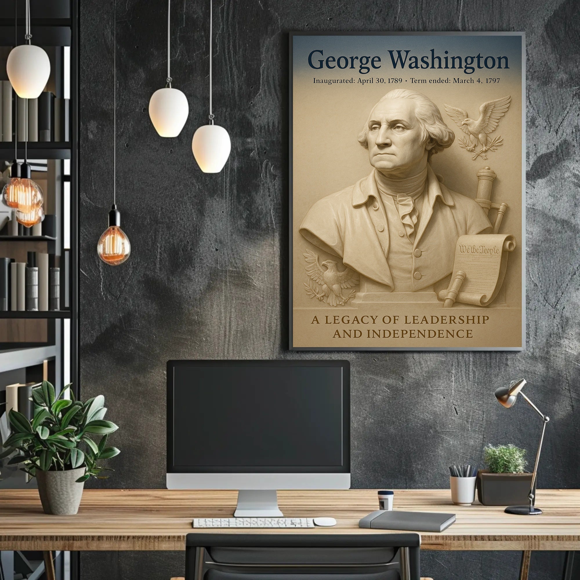 George Washington 1st President Poster PosterGoat