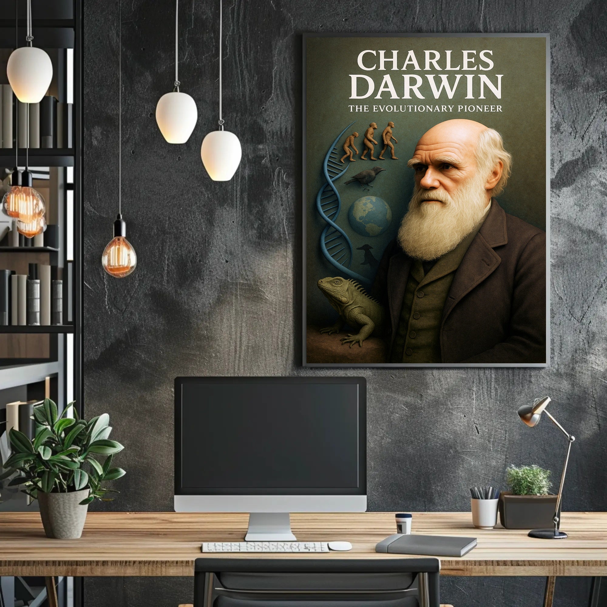 Charles Darwin The Evolutionary Pioneer Poster PosterGoat