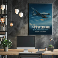 Northrop F-89 Scorpion Jet Cold War Tribute Poster