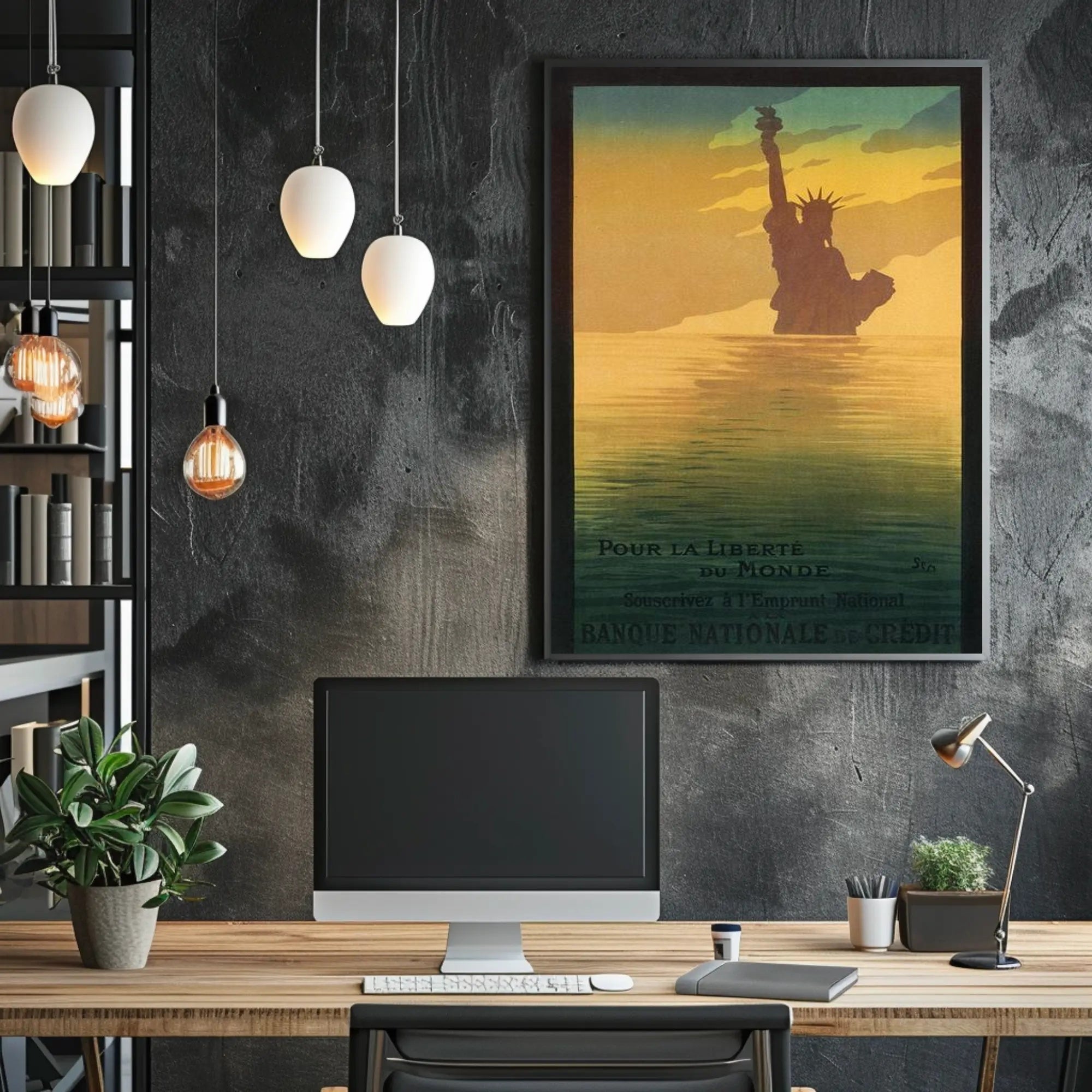 Liberty in the Dawn Poster PosterGoat